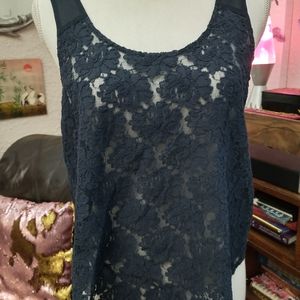 Hollister navy blue crop top. Size small